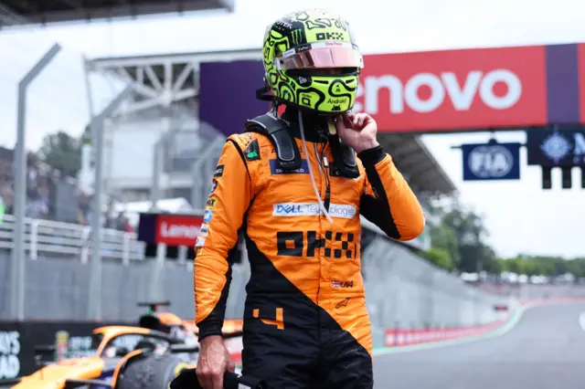 Lando Norris at the Brazil GP.