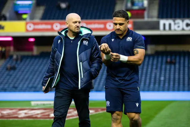 Gregor Townsend and Sione Tuipulotu