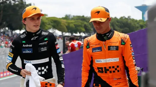 Oscar Piastri and Lando Norris