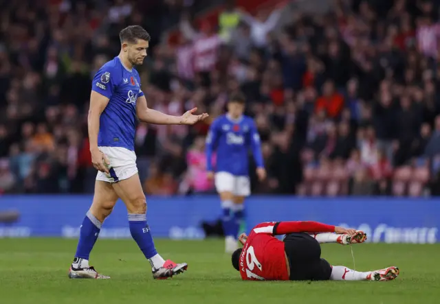 James Tarkowski and Cameron Archer