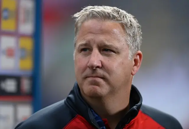 England coach Stuart Barrow during the Mid-Season Rugby League International