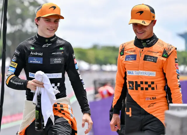 Oscar Piastri and Lando Norris