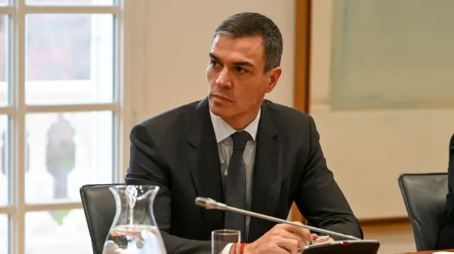 The Spanish Prime Minister, Pedro Sanchez,