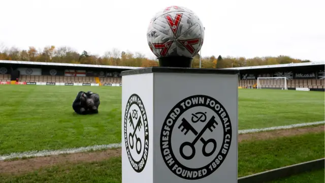 Match ball at Hednesford