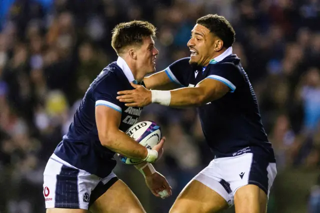 Huw Jones and Sione Tuipulotu