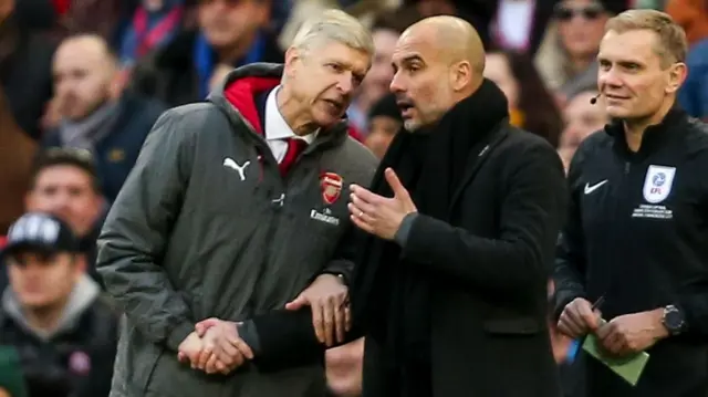 Arsene Wenger and Pep Guardiola