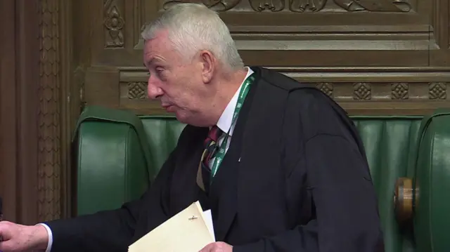 Lindsay Hoyle, the Speaker, was not happy with Danny Kruger