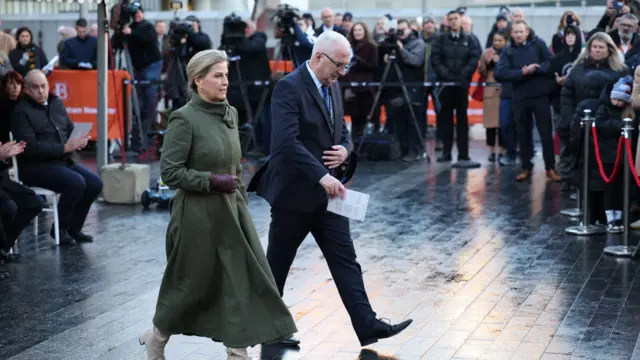 The Duchess of Edinburgh arrives at the event