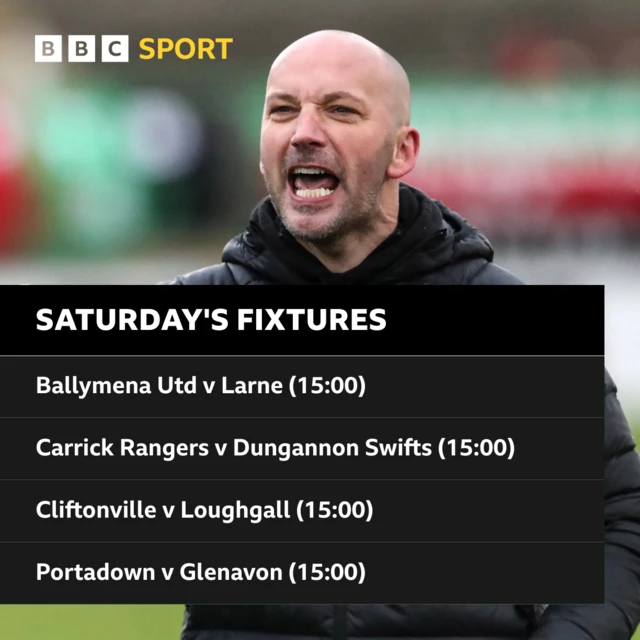 Saturday's Irish Premiership Fixtures