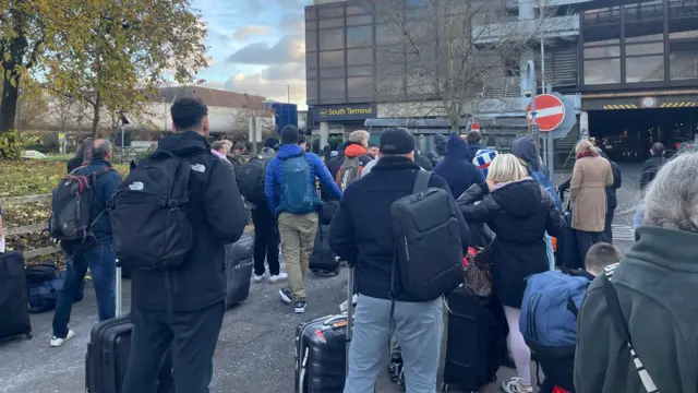 People headed to Gatwick's South Terminal