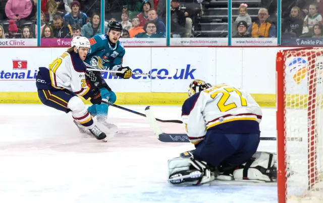 Eamon McAdam makes a save for Guildford