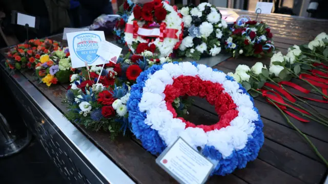 Wreaths laid at memorial