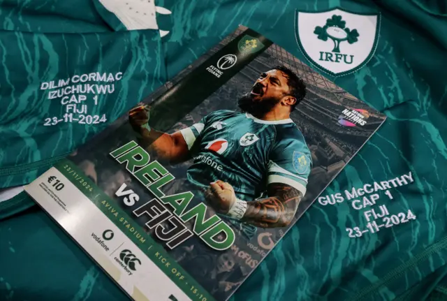 A view of the matchday program