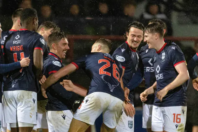 Josh Nisbet celebrates his first Ross County goal