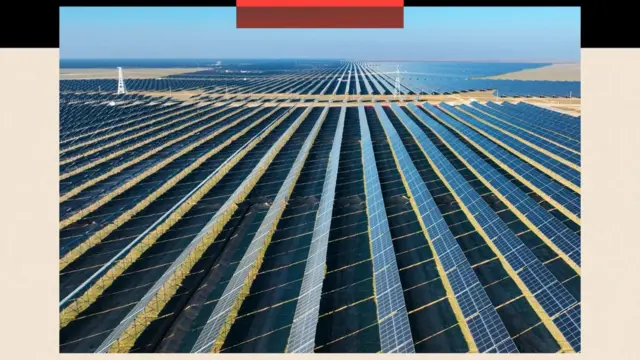 A solar farm in China