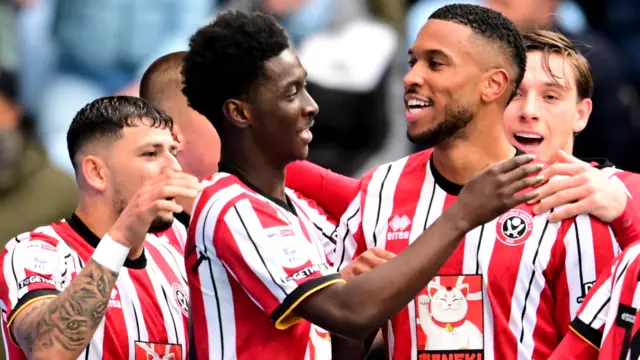 Sheffield United celebrate scoring