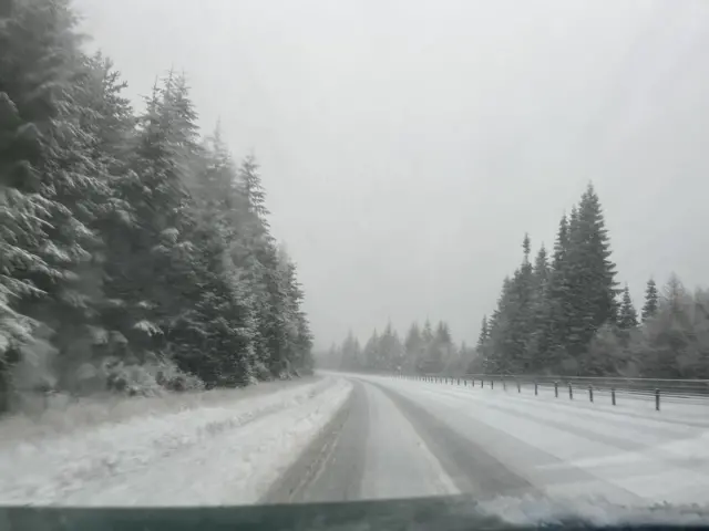 snow on A9