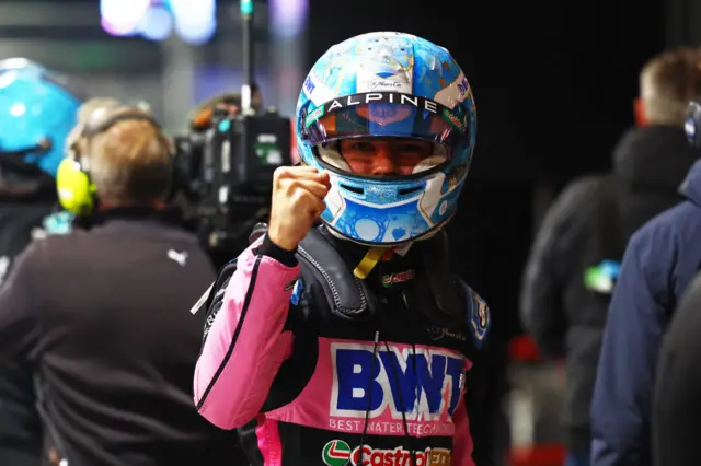 Pierre Gasly at the Las Vegas GP.