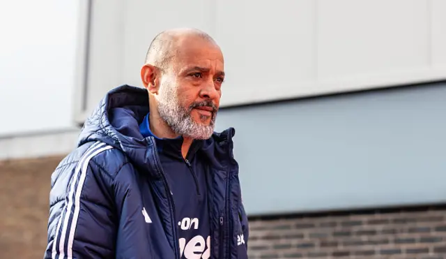 Nottingham Forest's manager Nuno Espirito Santo arriving