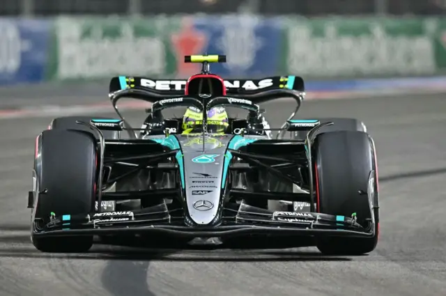 Lewis Hamilton at the Las Vegas GP.