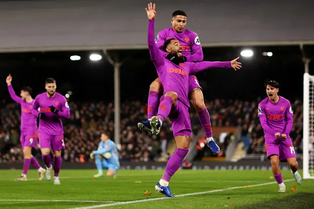 Matheus Cunha of Wolverhampton Wanderers celebrates