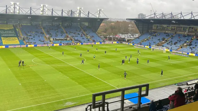 View of Oxford's Kassam Stadium from the press box