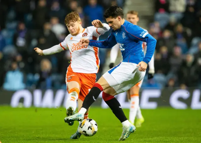 Ianis Hagi in action for Rangers