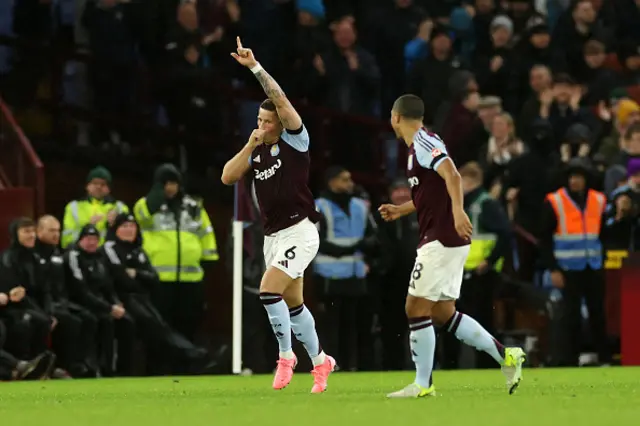 : Ross Barkley of Aston Villa celebrates