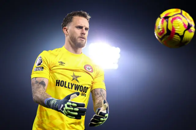 Brentford goalkeeper Mark Flekken