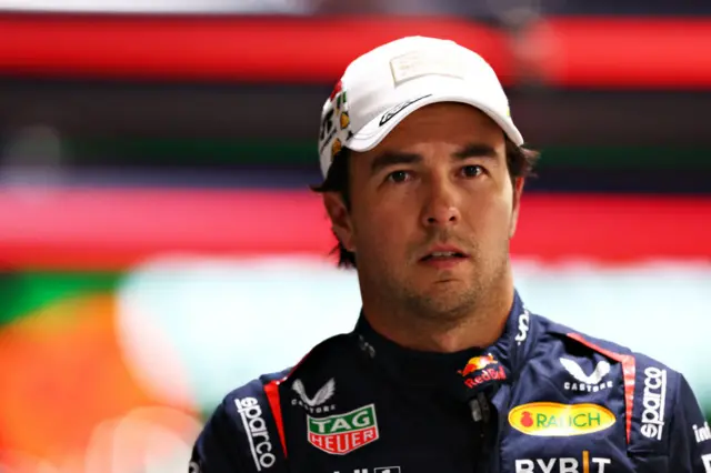 Sergio Perez at the Las Vegas GP.