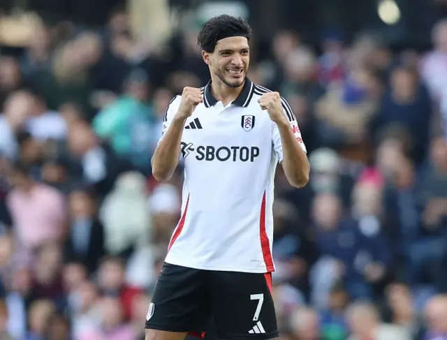 Raul Jimenez of Fulham goal celebration