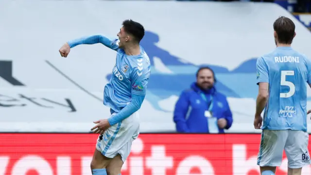 Coventry celebrate scoring