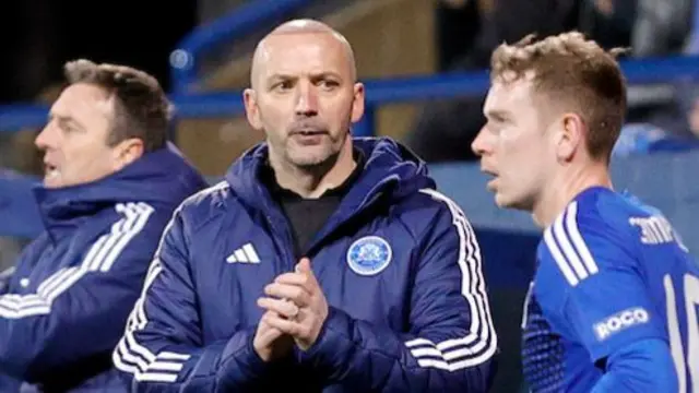 Glenavon manager Paddy McLaughlin