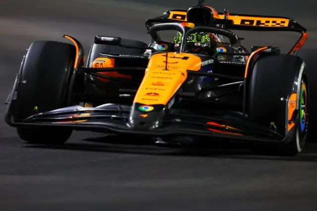 Lando Norris at the Las Vegas GP.