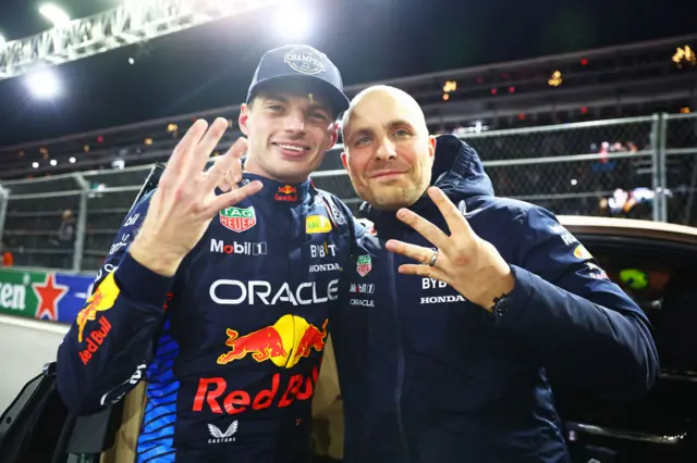 Max Verstappen at the Las Vegas GP.