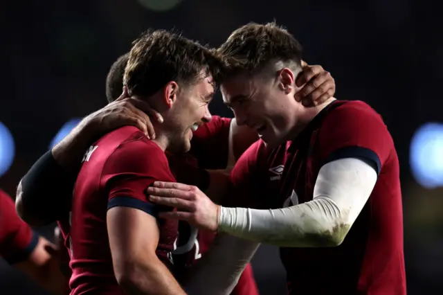 England celebrate