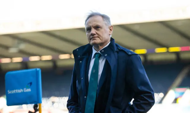 Australia head coach Joe Schmidt at Murrayfield