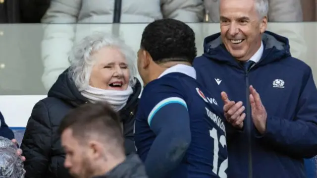 Sione Tuipulotu and his grandmother