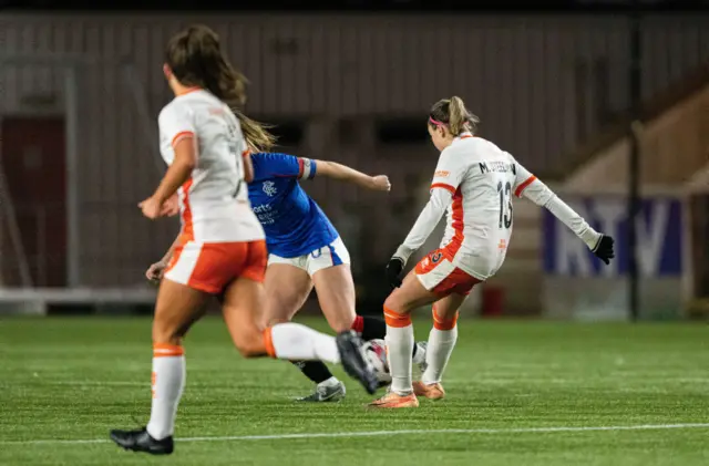 Morgan Steedman scores for Dundee Utd against Rangers