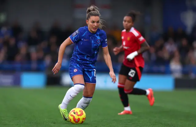 Johanna Rytting Kaneryd of Chelsea in action