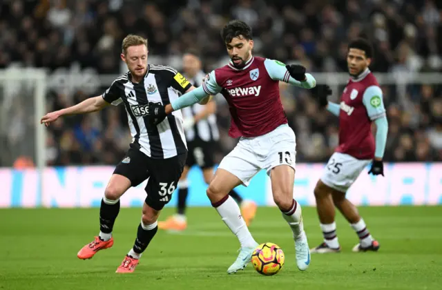 Lucas Paqueta and Sean Longstaff