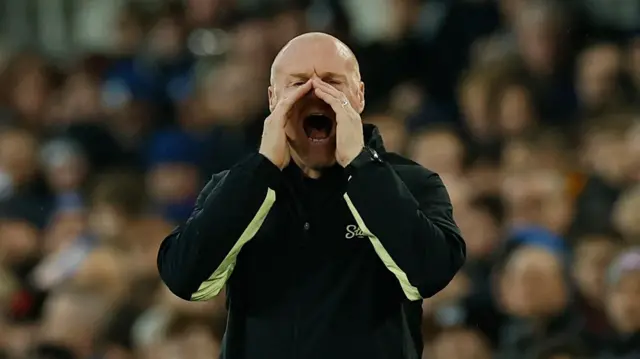 Sean Dyche during Everton v Brentford