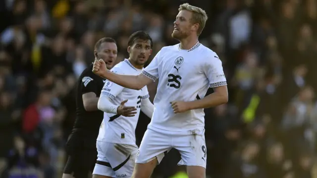 Jayden Stockley celebrates after scoring for Port Vale