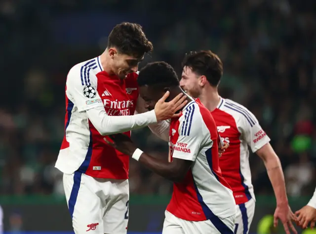 Kai Havertz and Bukayo Saka