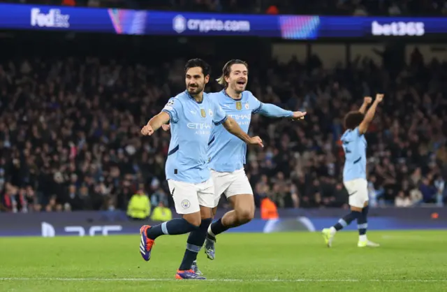 Ilkay Gundogan celebrates