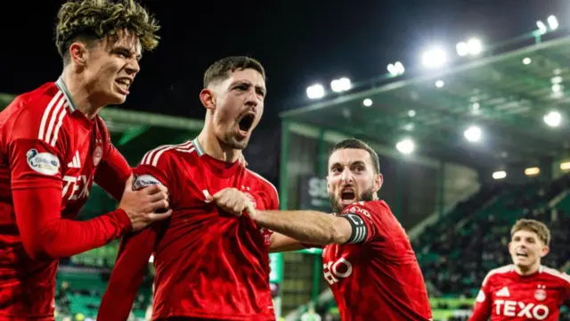 FT: Hibernian 3-3 Aberdeen