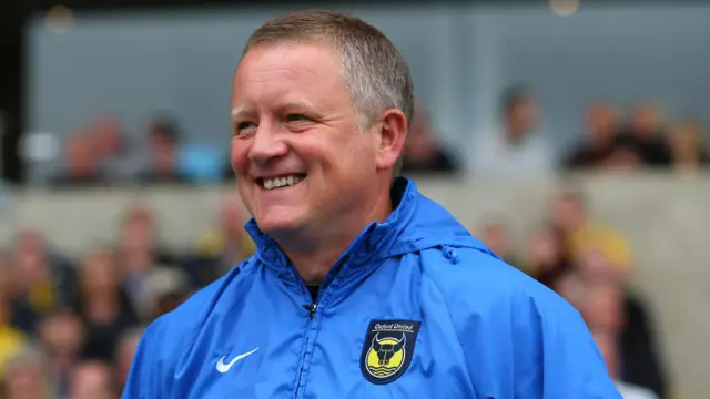 Chris Wilder in charge of Oxford United