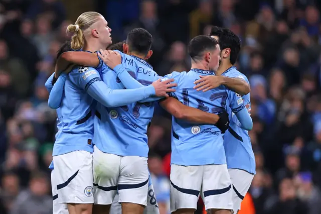 Manchester City celebrate