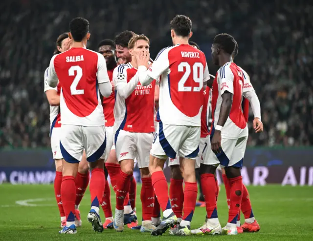 Arsenal celebrate