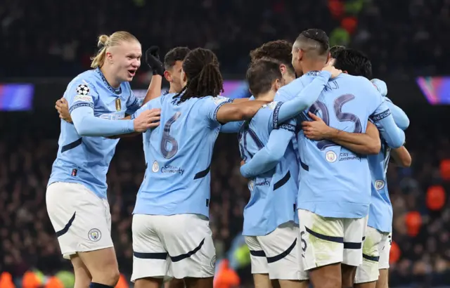 Manchester City celebrate